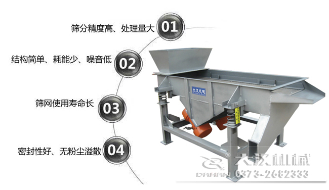 DZSF-520-2P直线振动筛特点